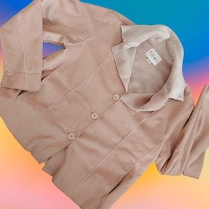 Calispia super soft sherpa blazer jacket women M